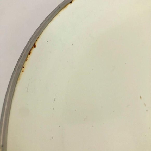 Vintage Aluminum Enamel Pot Lid Flowers 7 inch - Picture 5 of 6